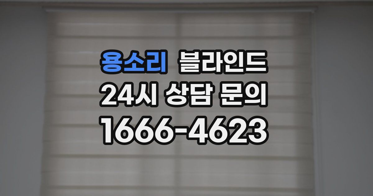 용소리 블라인드