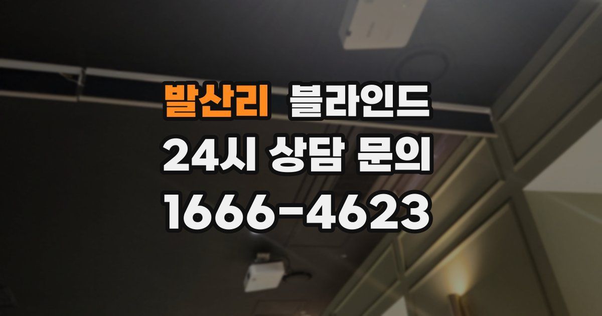 발산리 블라인드