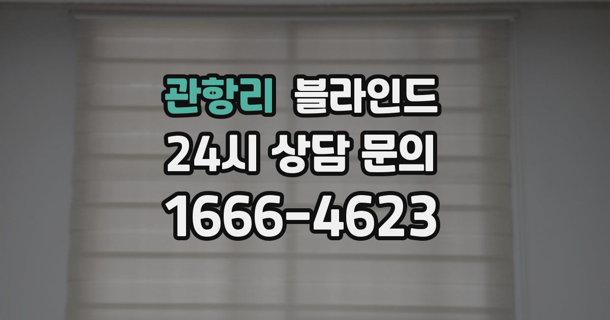 관항리 블라인드
