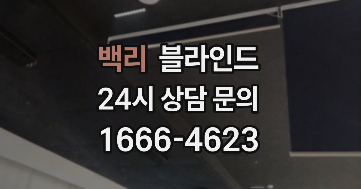 백리 블라인드