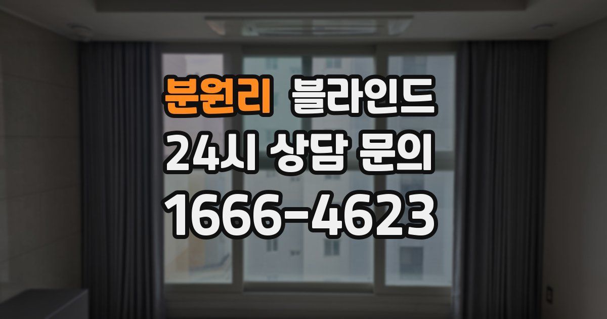 분원리 블라인드