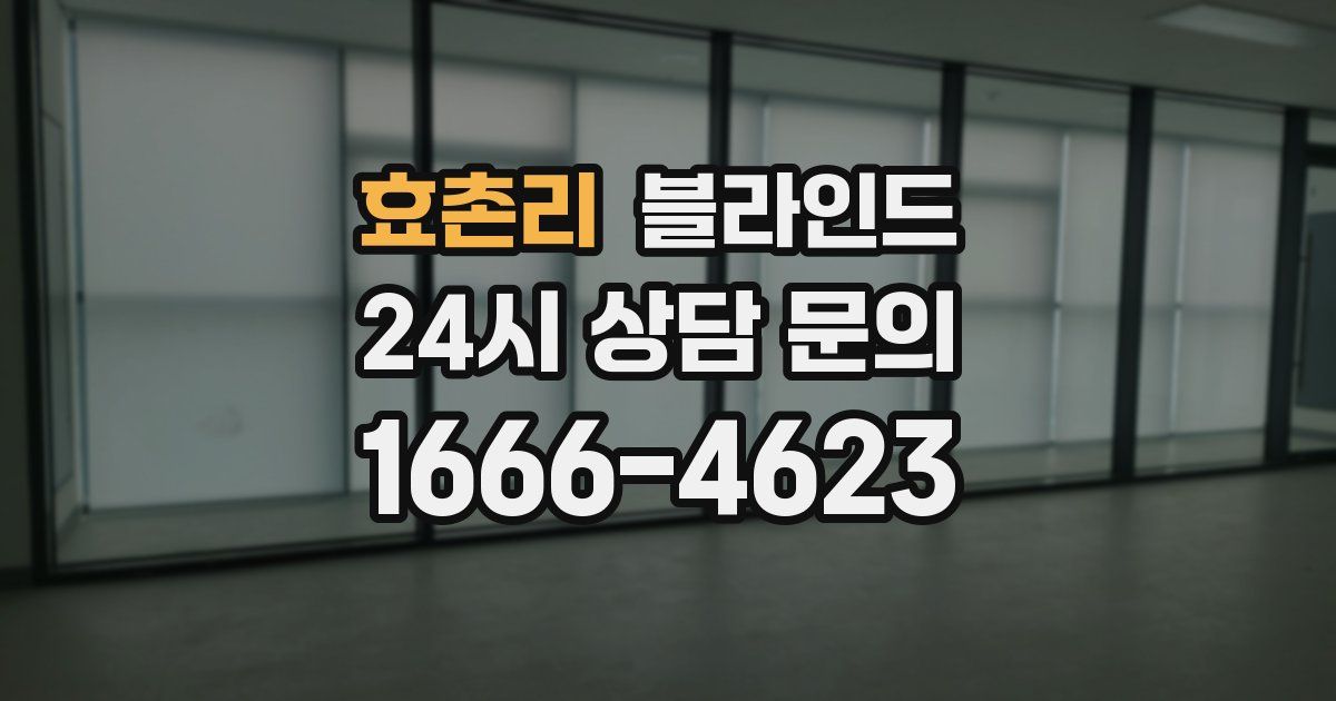 효촌리 블라인드