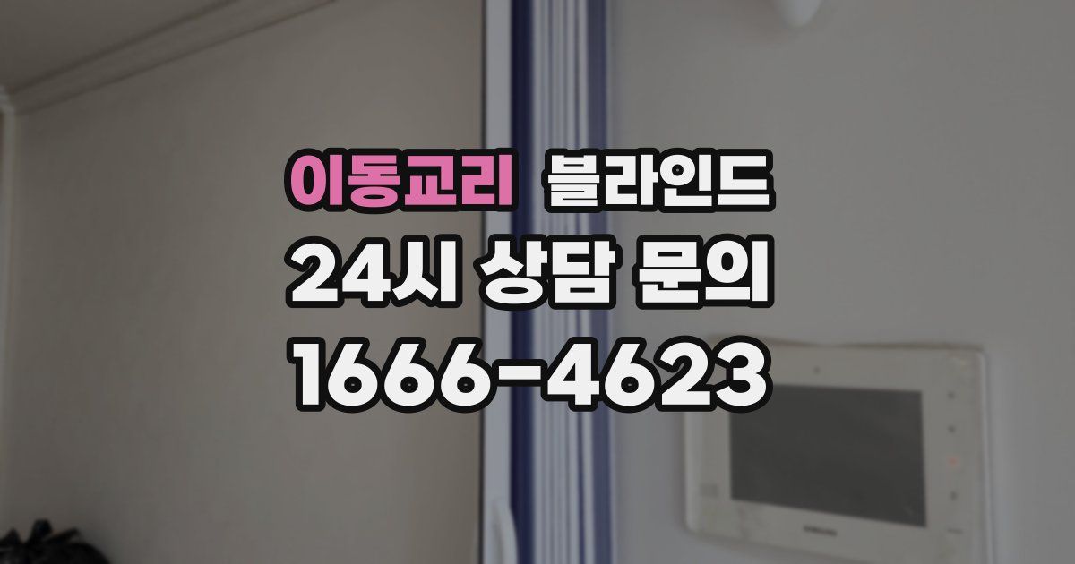 이동교리 블라인드