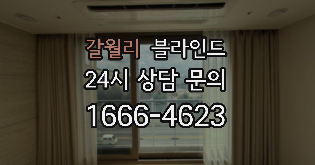 갈월리 블라인드