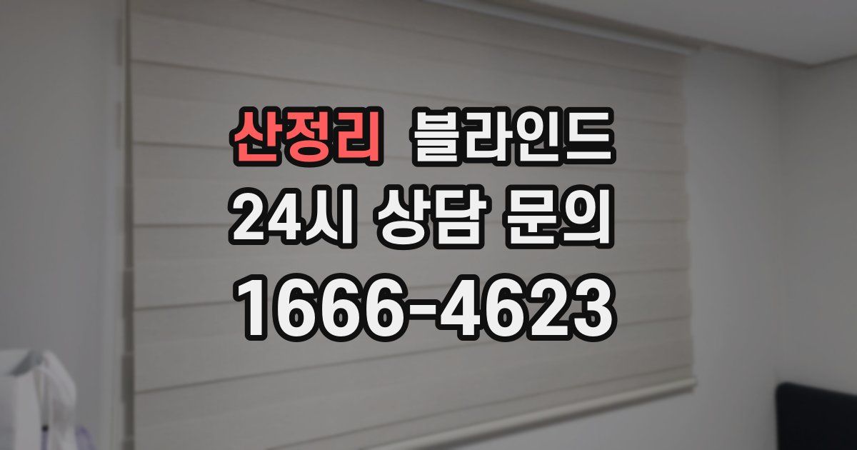 산정리 블라인드