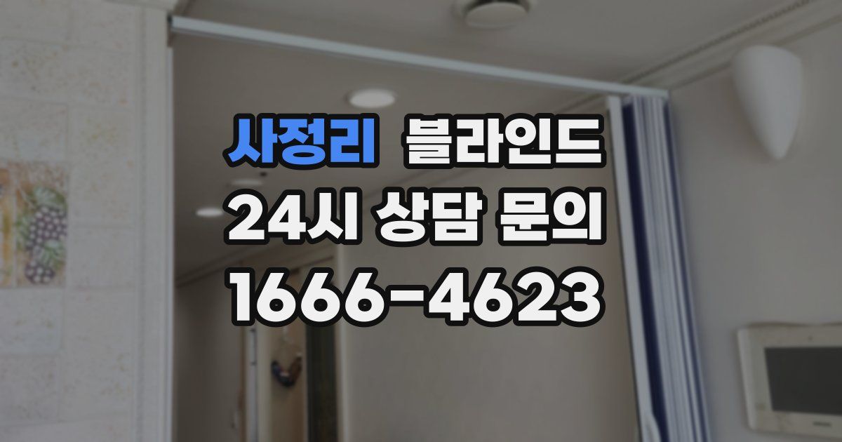 사정리 블라인드