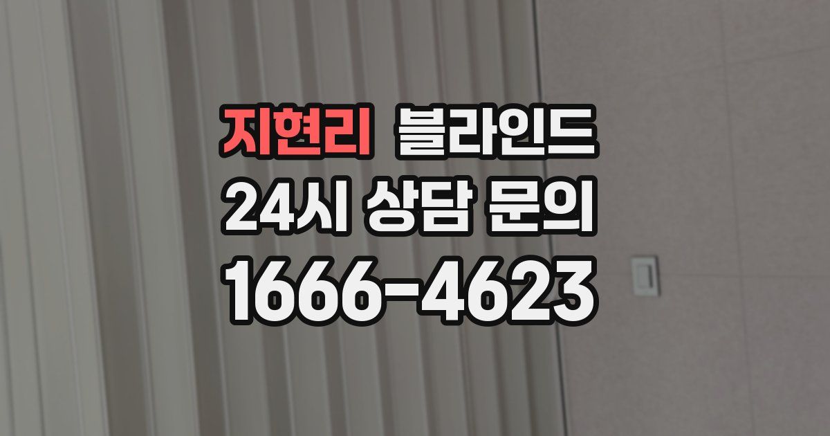 지현리 블라인드