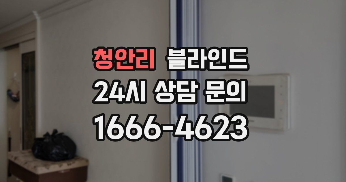 청안리 블라인드