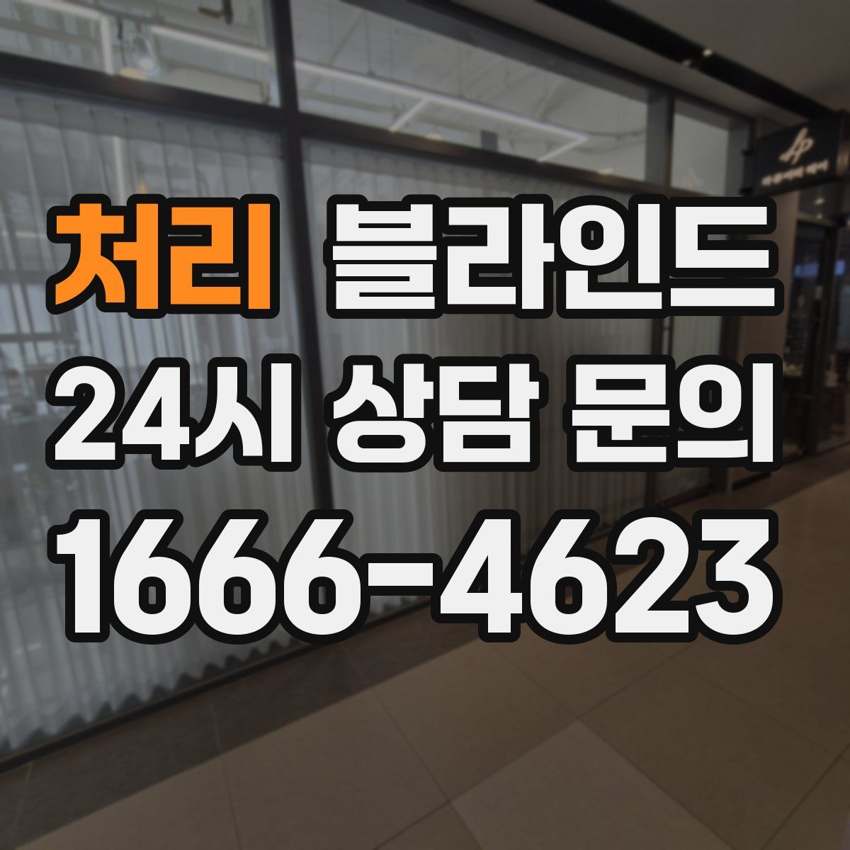 처리 블라인드