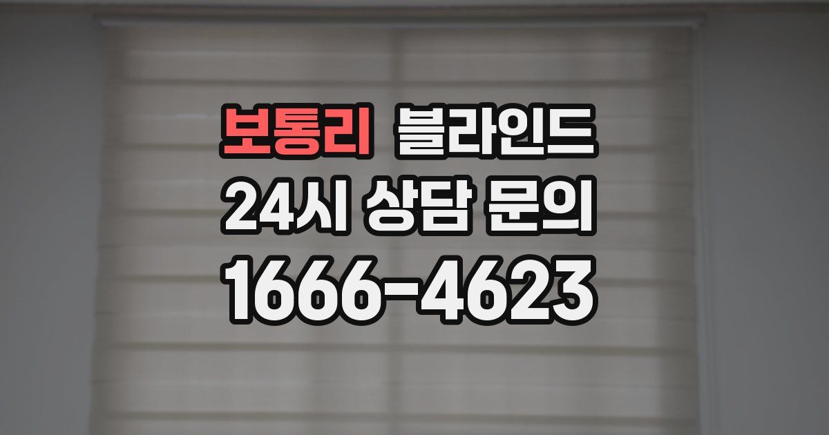 보통리 블라인드