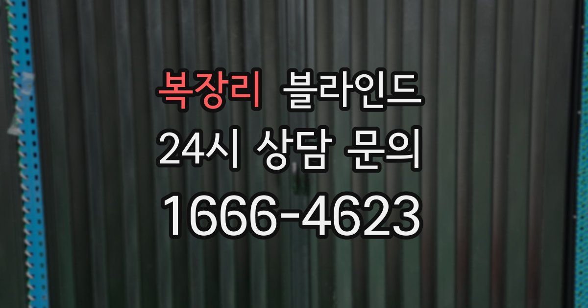 복장리 블라인드