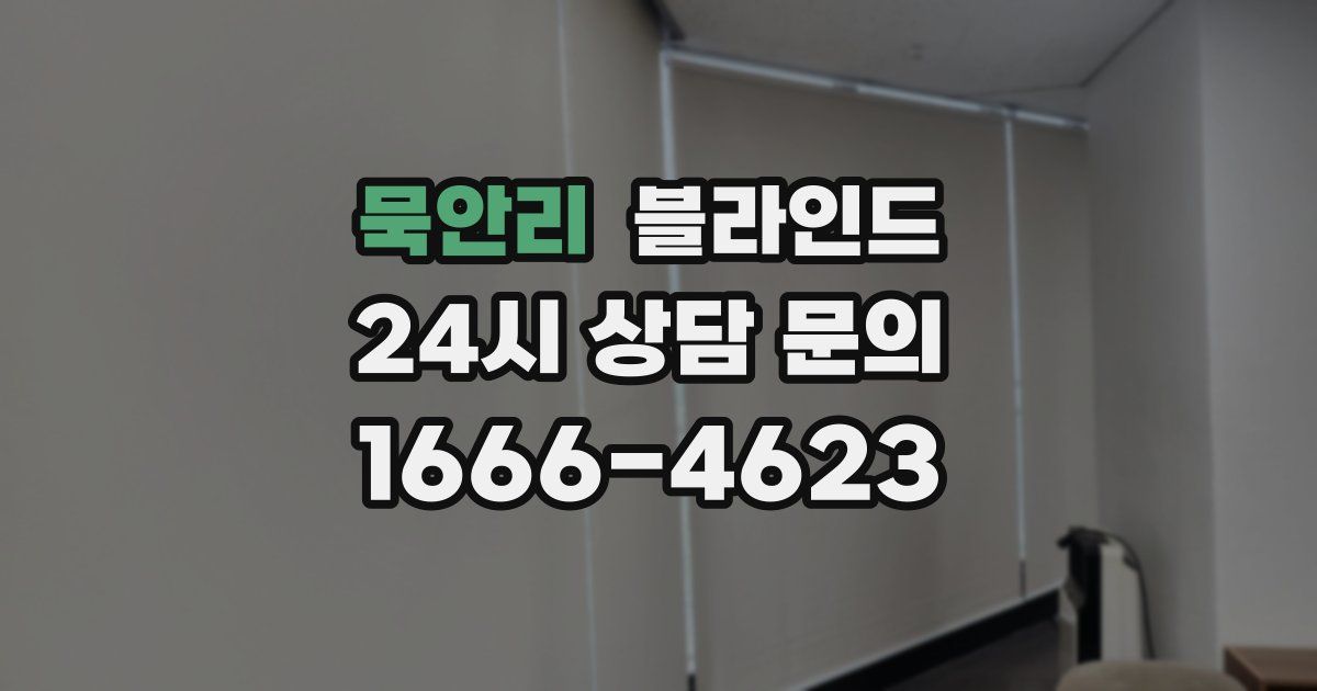 묵안리 블라인드