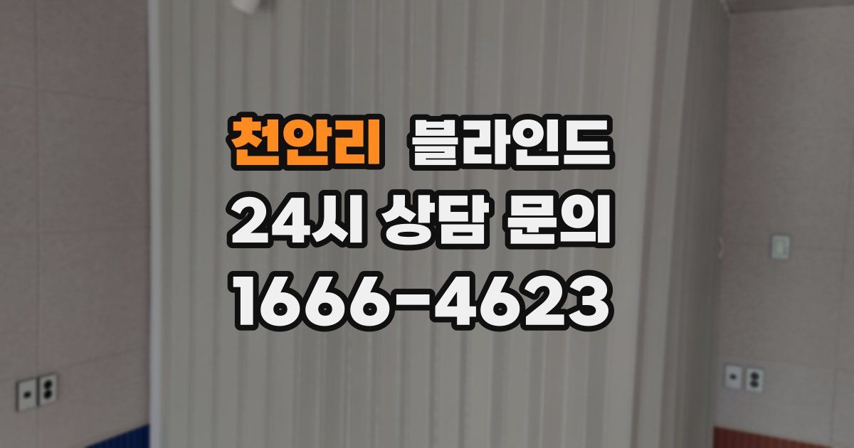 천안리 블라인드