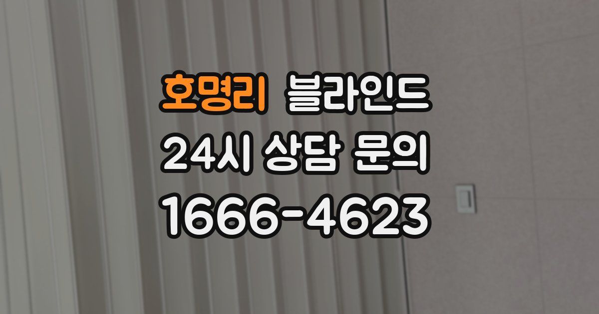 호명리 블라인드
