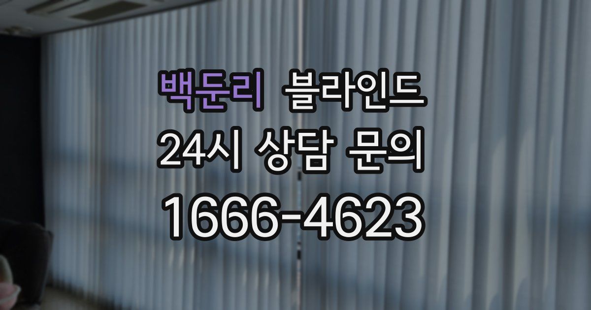 백둔리 블라인드