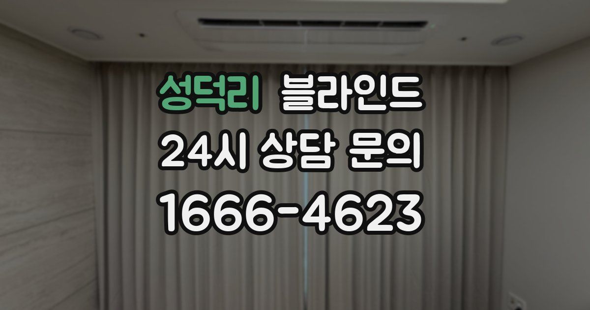성덕리 블라인드