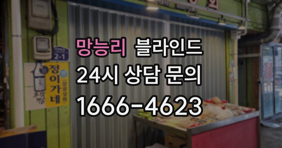 망능리 블라인드
