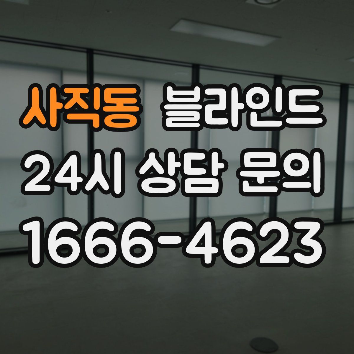 사직동 블라인드