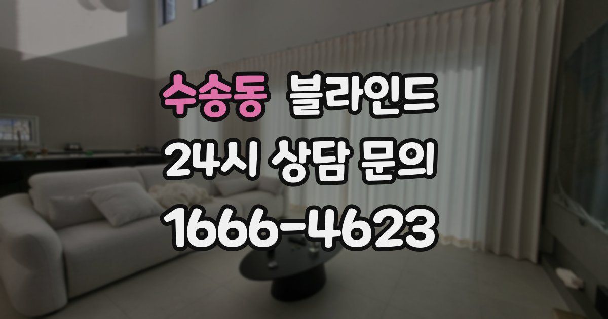 수송동 블라인드