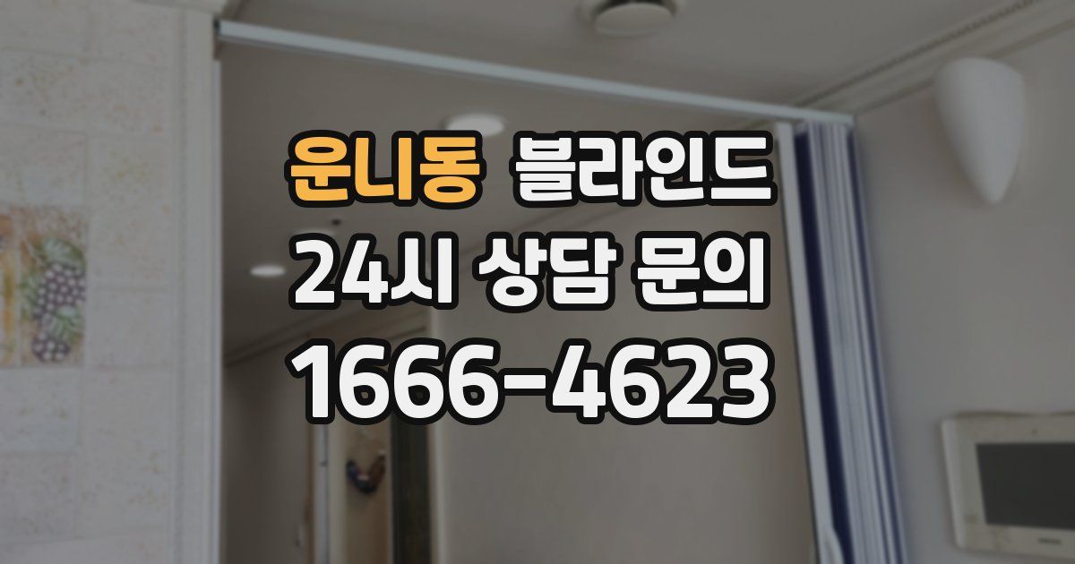 운니동 블라인드
