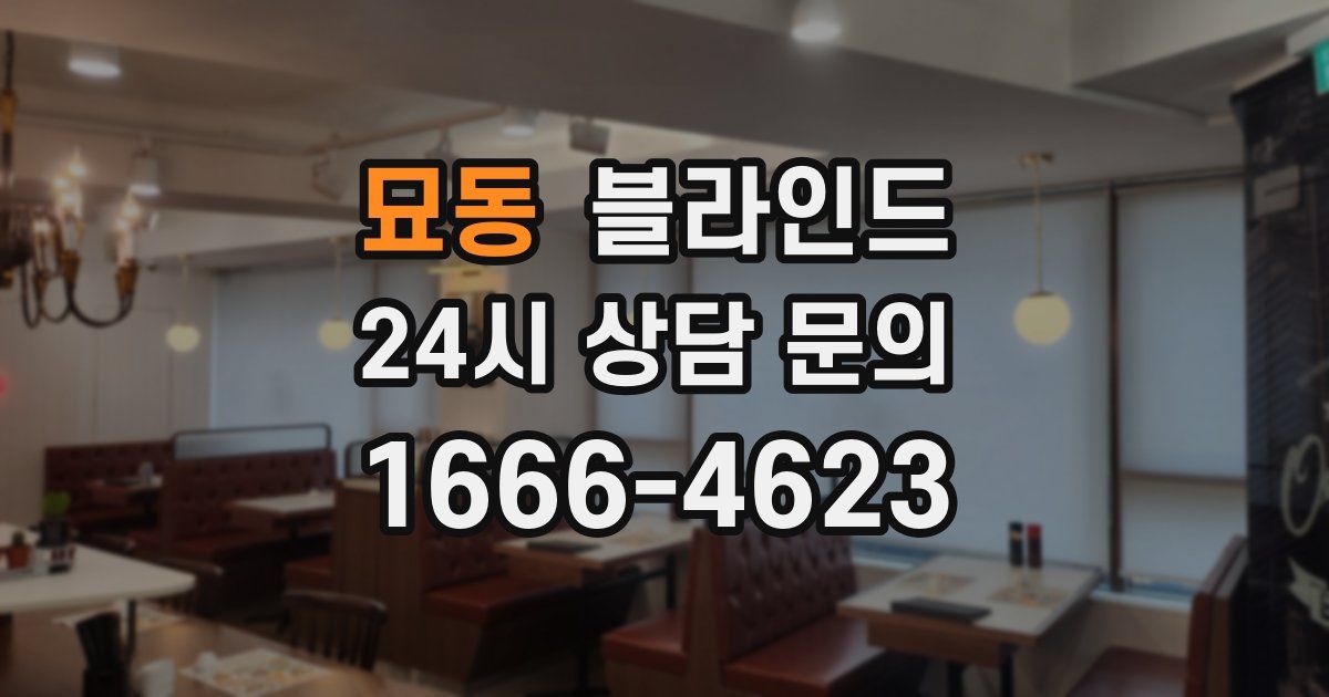묘동 블라인드