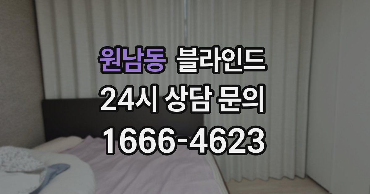 원남동 블라인드
