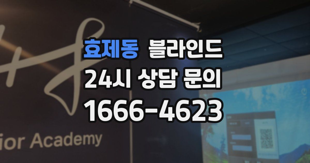 효제동 블라인드