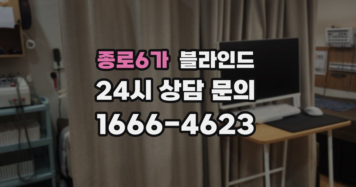 종로6가 블라인드