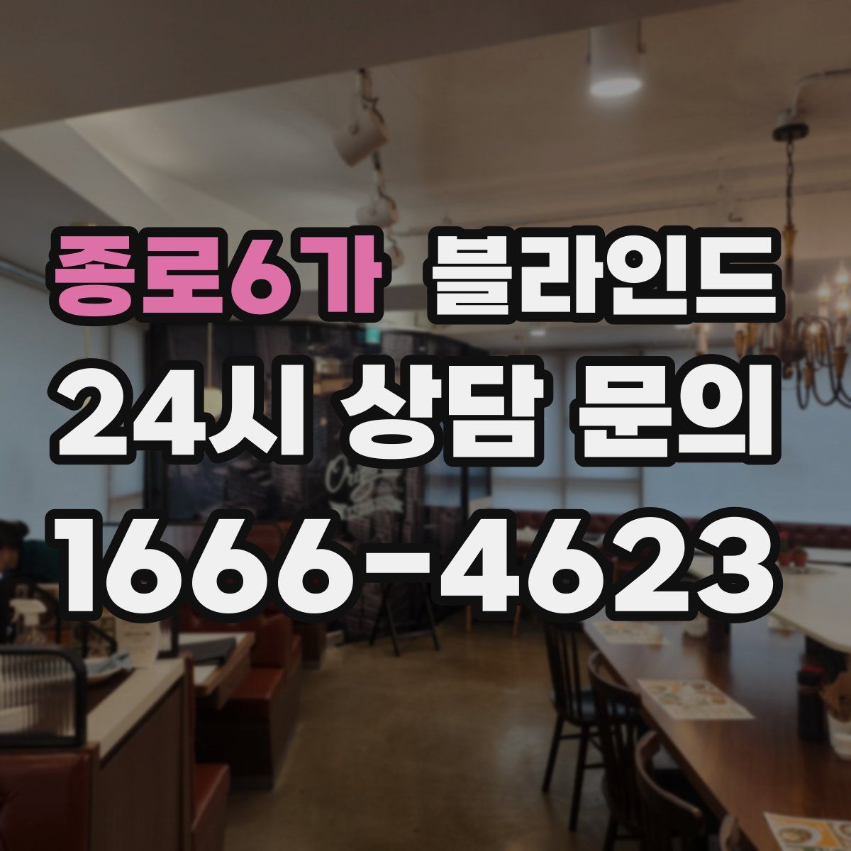 종로6가 블라인드