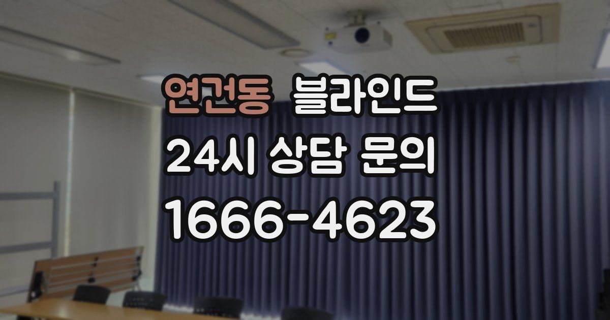 연건동 블라인드