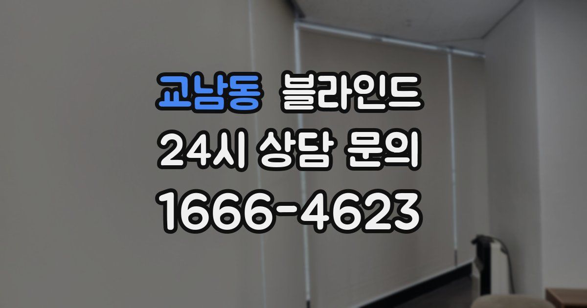 교남동 블라인드