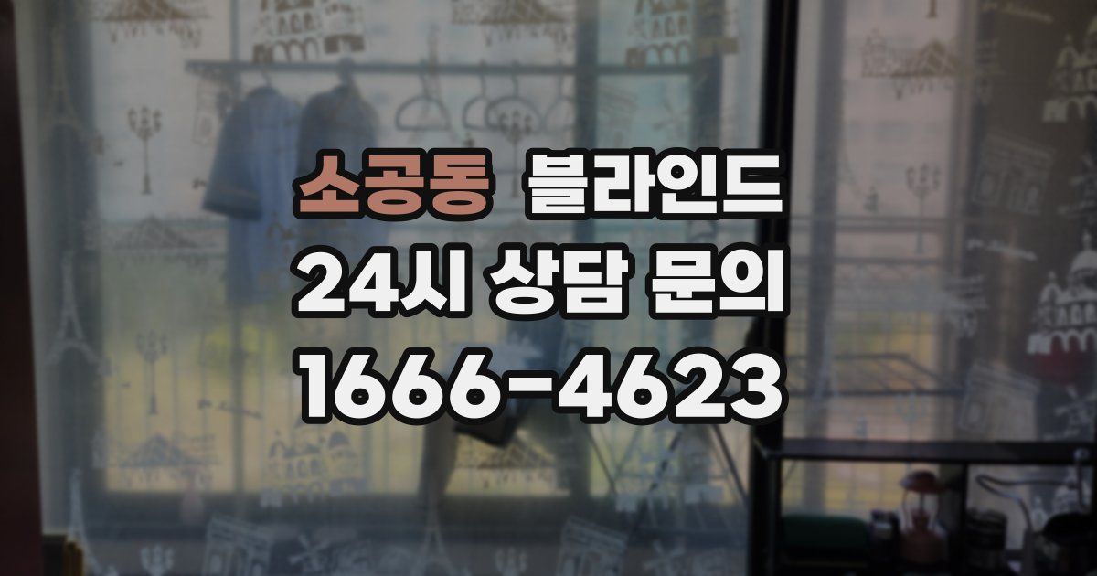 소공동 블라인드