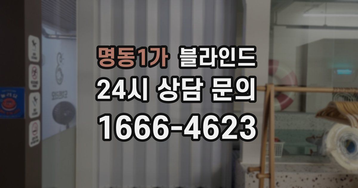 명동1가 블라인드