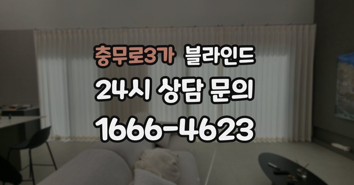 충무로3가 블라인드