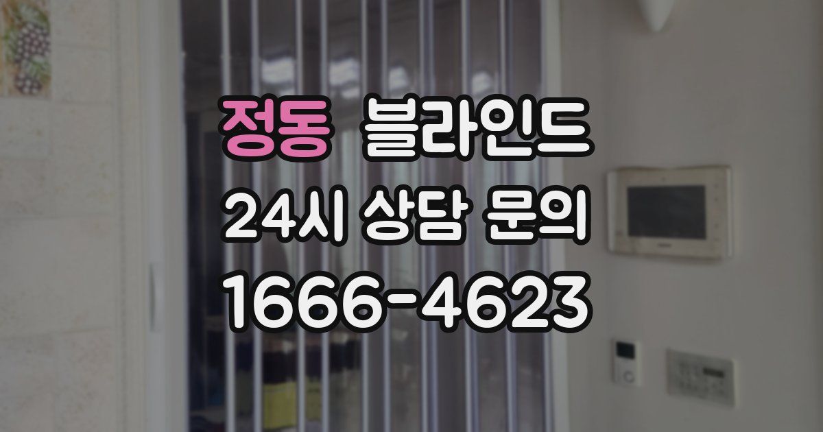정동 블라인드