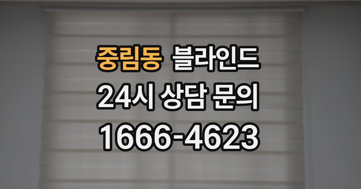 중림동 블라인드