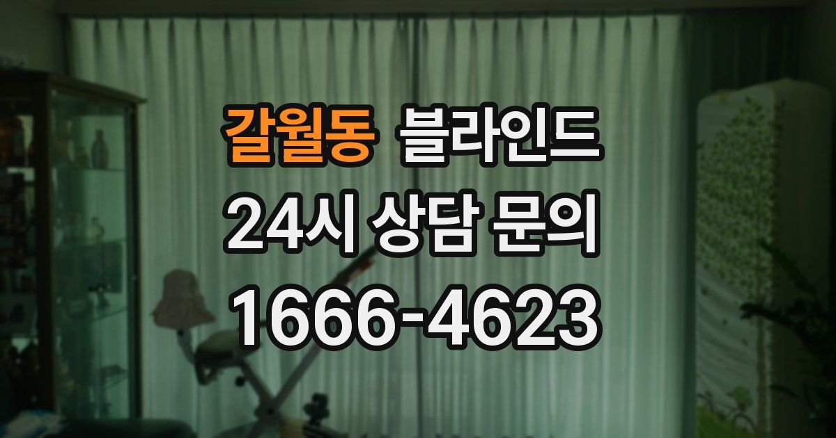 갈월동 블라인드