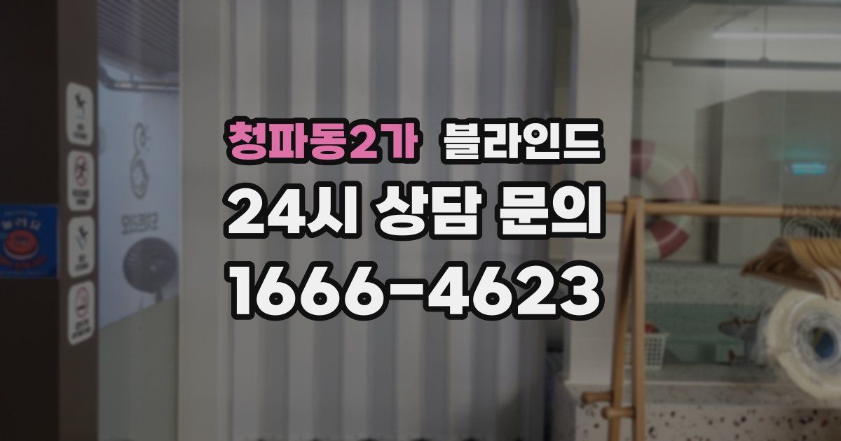 청파동2가 블라인드