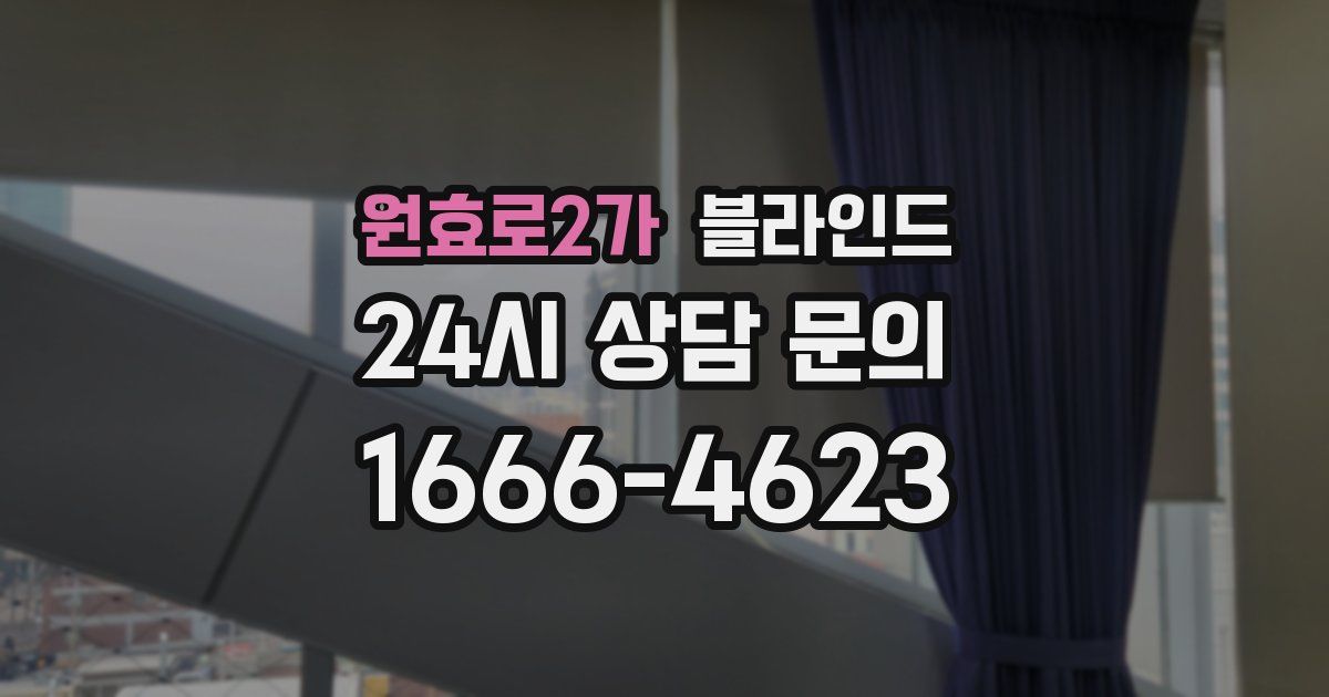 원효로2가 블라인드