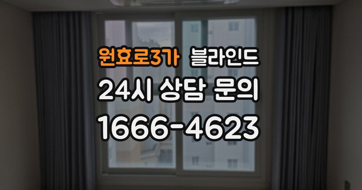 원효로3가 블라인드