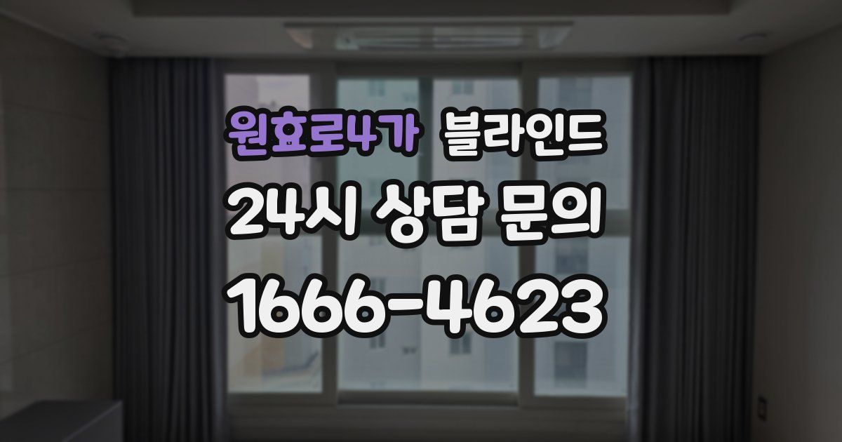 원효로4가 블라인드