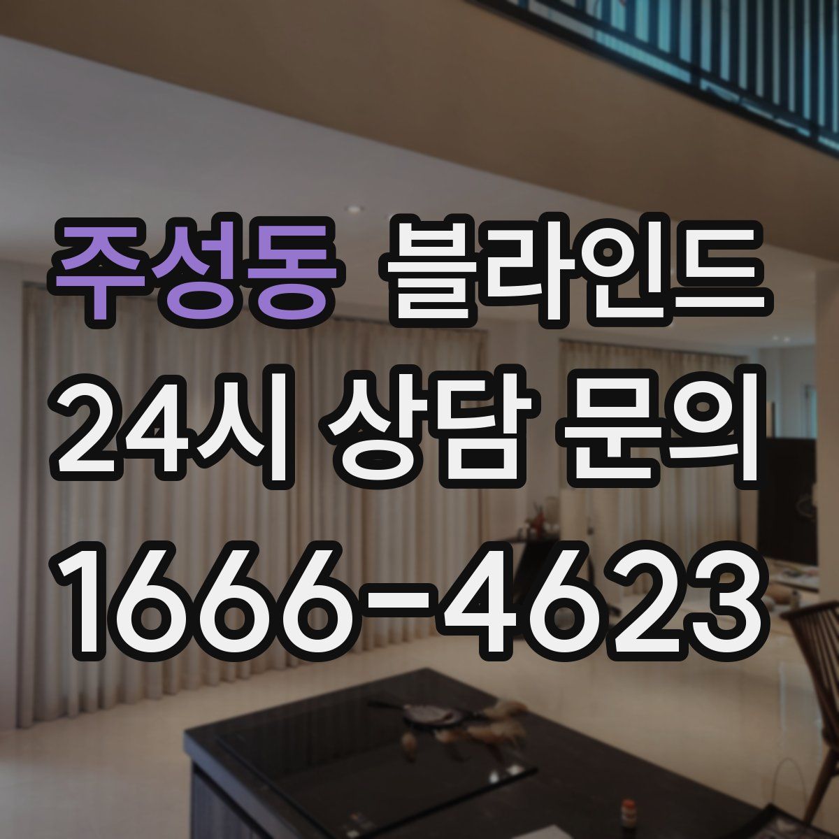 주성동 블라인드