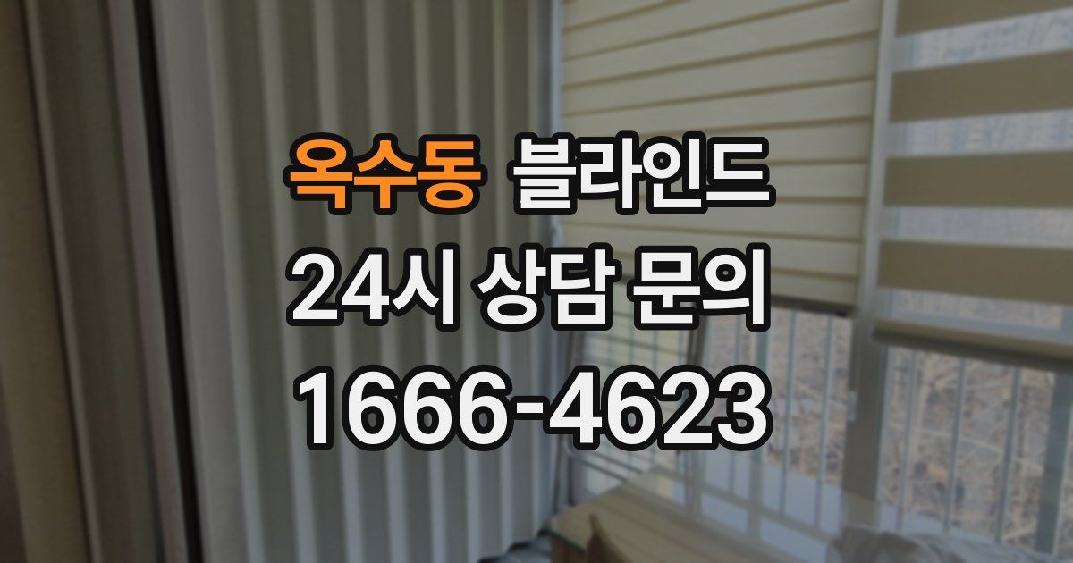 옥수동 블라인드