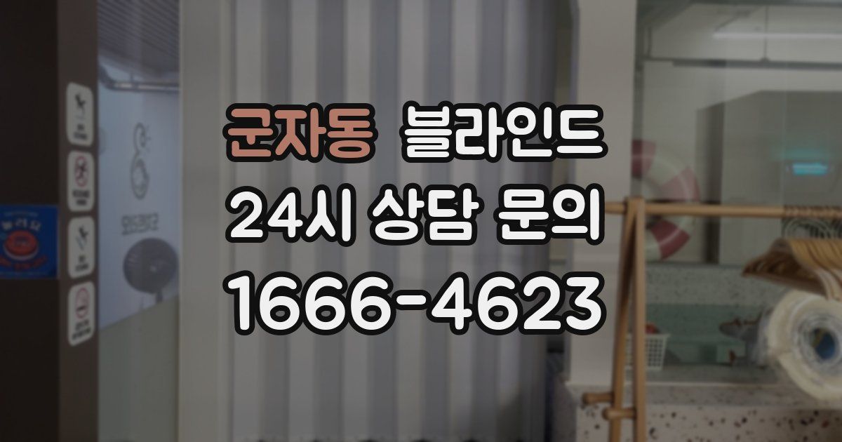 군자동 블라인드