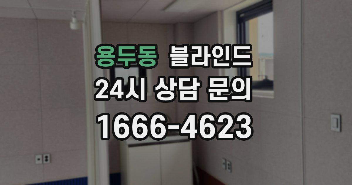 용두동 블라인드