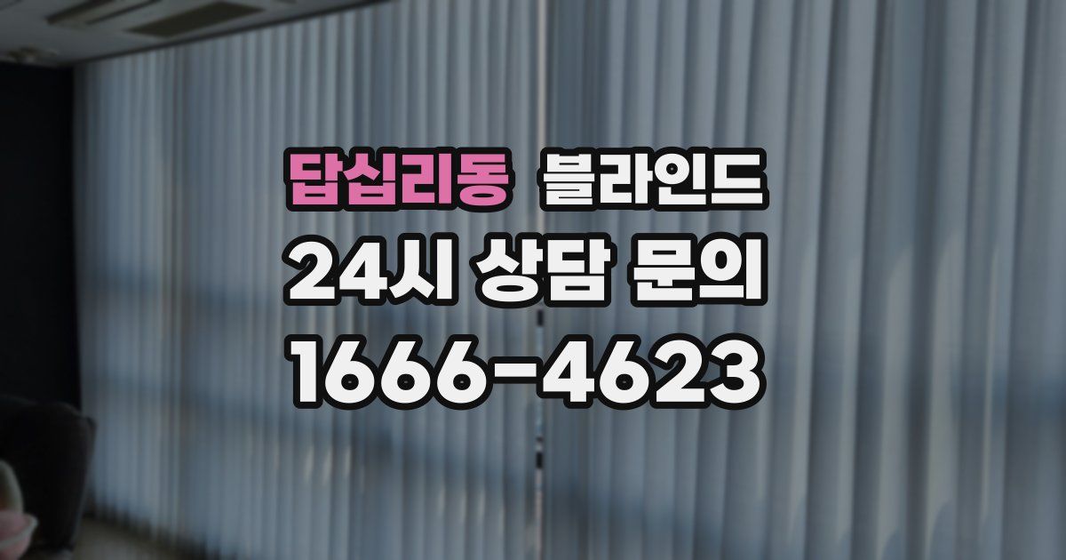 답십리동 블라인드