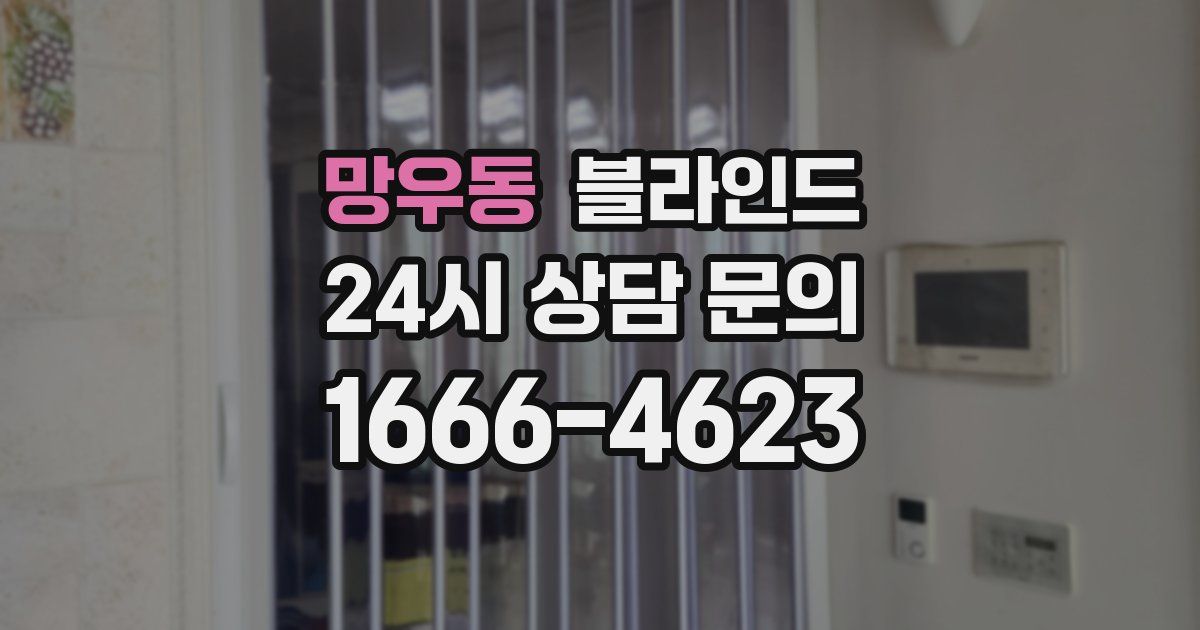 망우동 블라인드