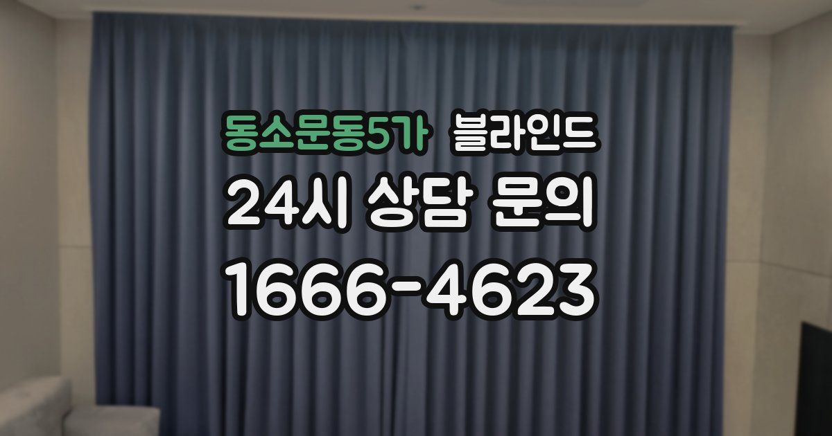 동소문동5가 블라인드