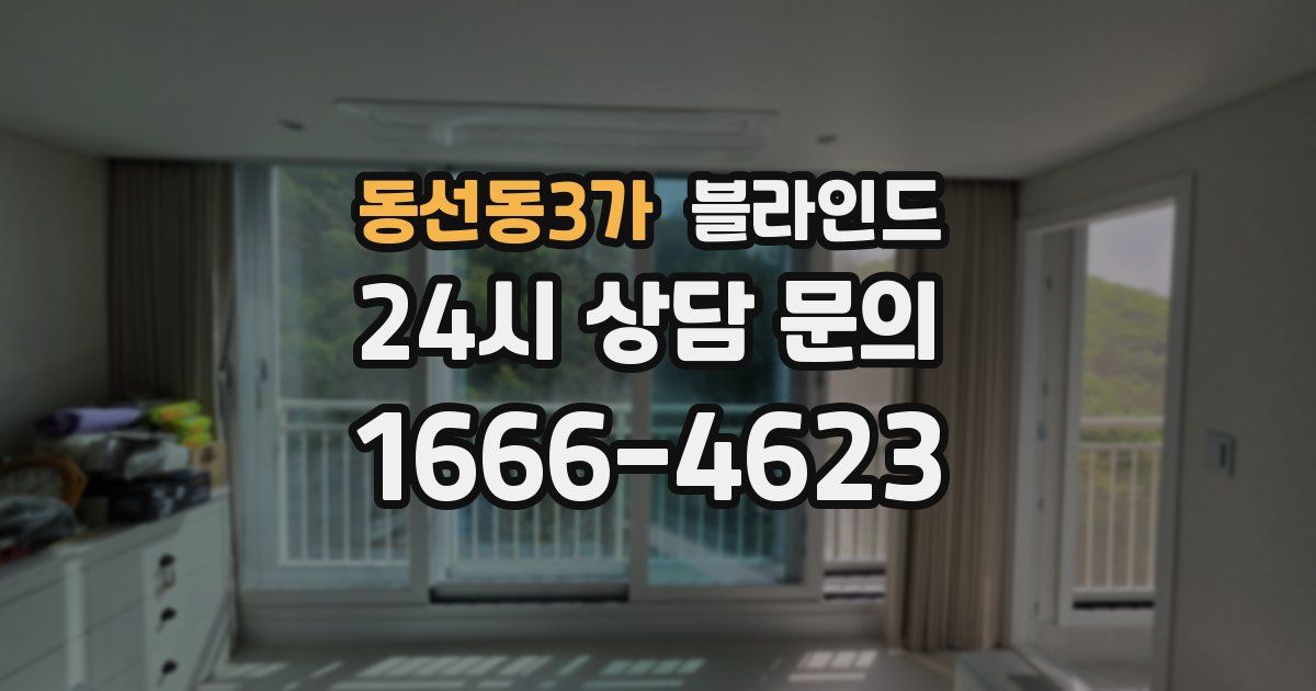 동선동3가 블라인드