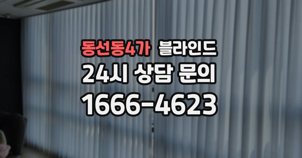동선동4가 블라인드